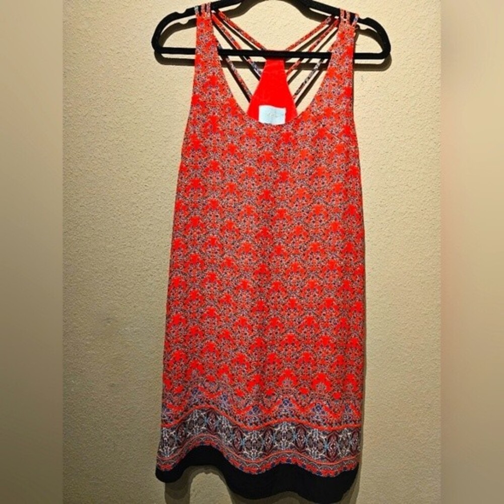 Skies Are Blue Abstract Floral Mini Dress Size XS